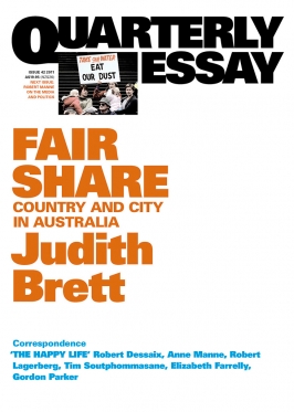 Quarterly Essay 42: Fair Share