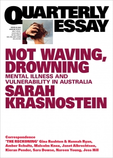 QE85 Sarah Krasnostein Not waving, Drowning, cover image
