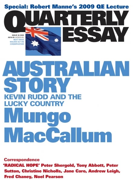 Quarterly Essay 36: Australian Story