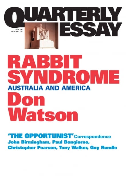 Quarterly Essay 4: Rabbit Syndrome